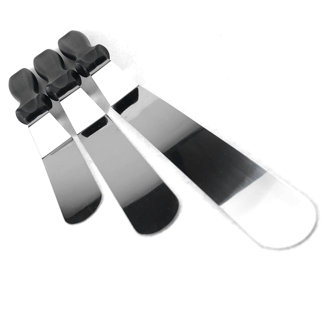 Set av tårtslickare i rostfritt stål 3-pack