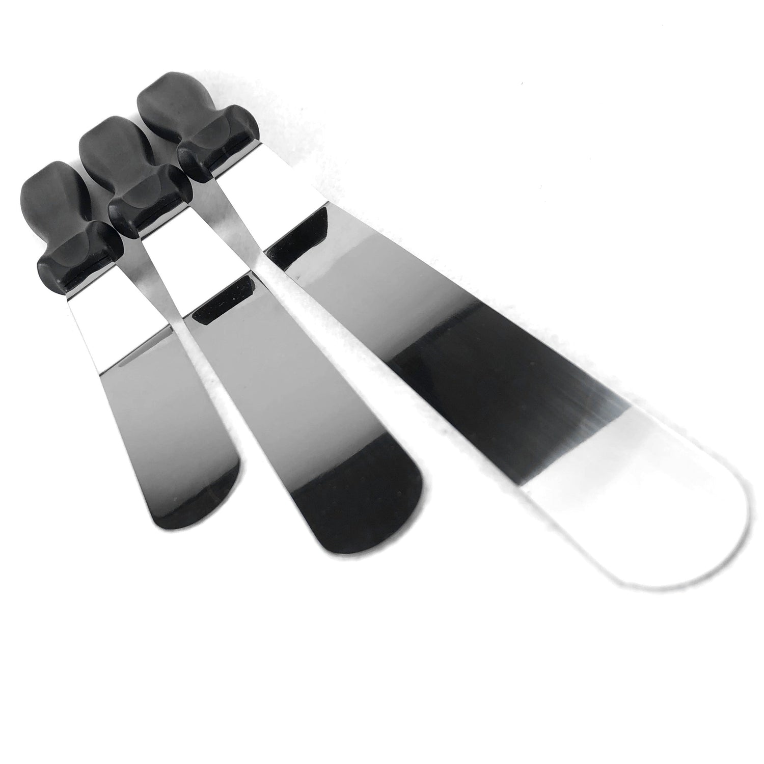 Set av tårtslickare i rostfritt stål 3-pack