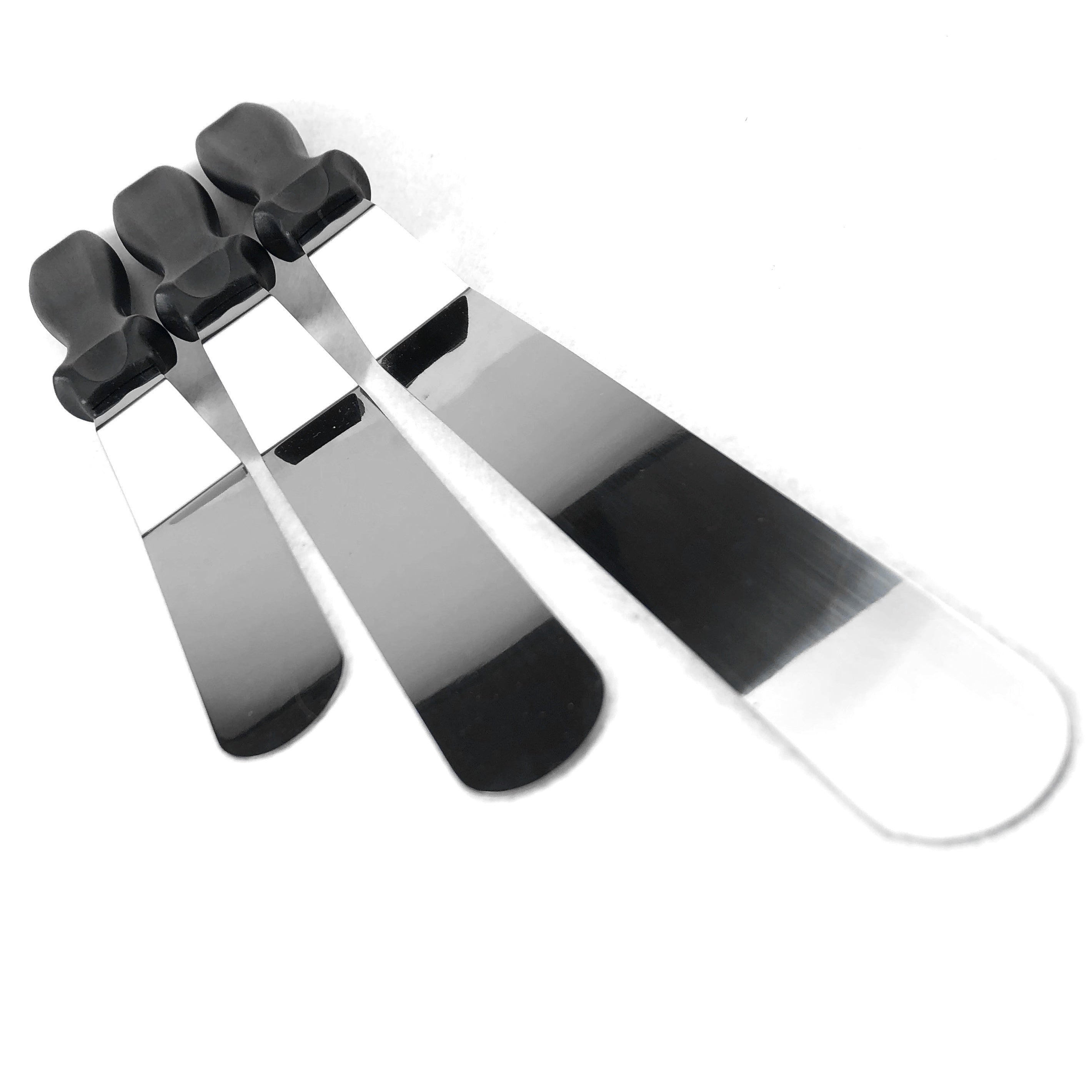 Set av tårtslickare i rostfritt stål 3-pack