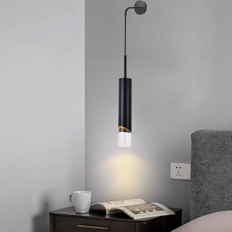 Elegant LED Vägglampa Guld/Svart Sovrum