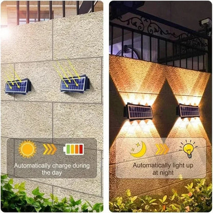 Solenergidriven Vägglampa – Energibesparande Utomhus LED-lampa