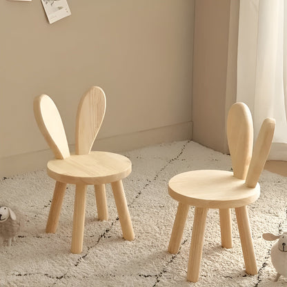 BunnyCraft Puff - Nordisk träpuff med kaninöron