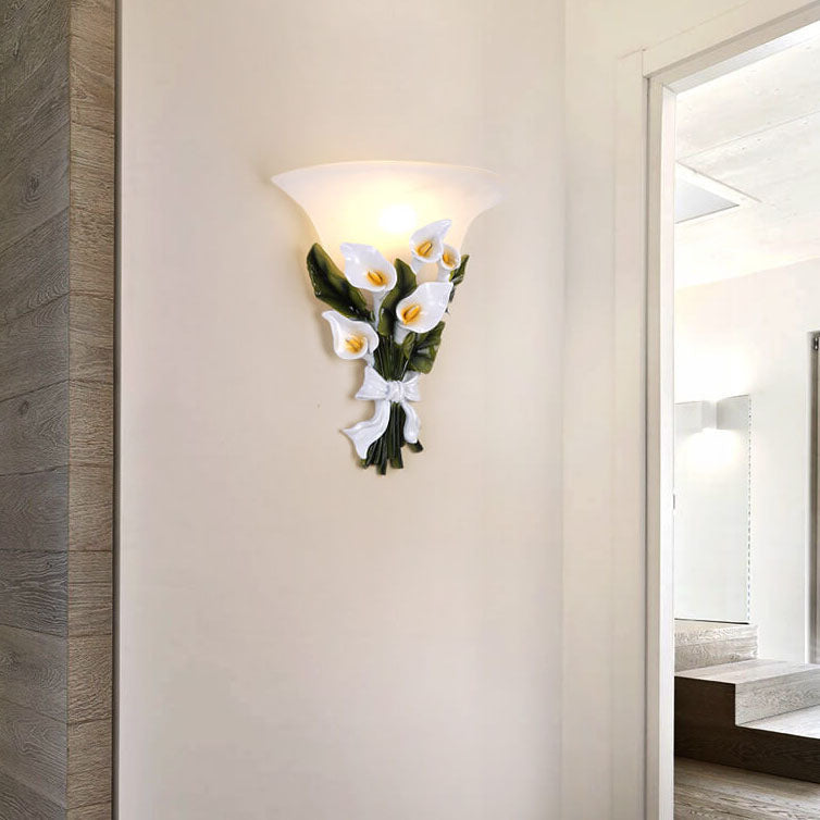BloomLight - Vägglampa med 1 Arm och Blomsterbuske Form