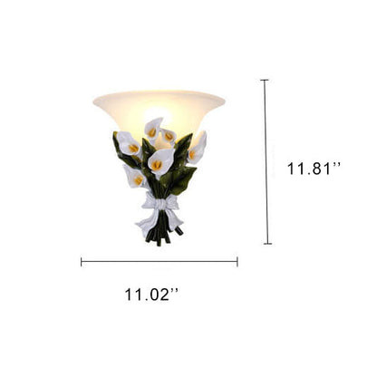 BloomLight - Vägglampa med 1 Arm och Blomsterbuske Form