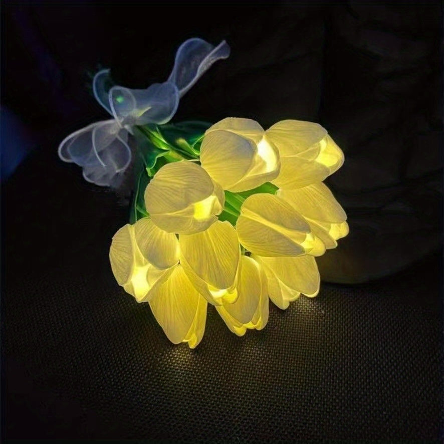 Tulp-Lampa - LED Bukett Nattlampan för Rumsdekoration