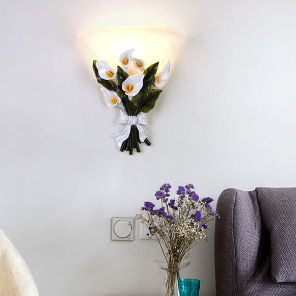 BloomLight - Vägglampa med 1 Arm och Blomsterbuske Form