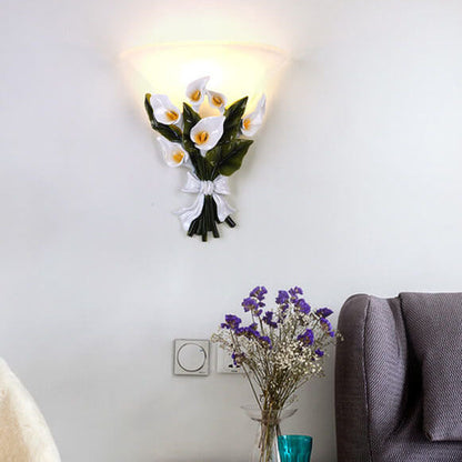 BloomLight - Vägglampa med 1 Arm och Blomsterbuske Form