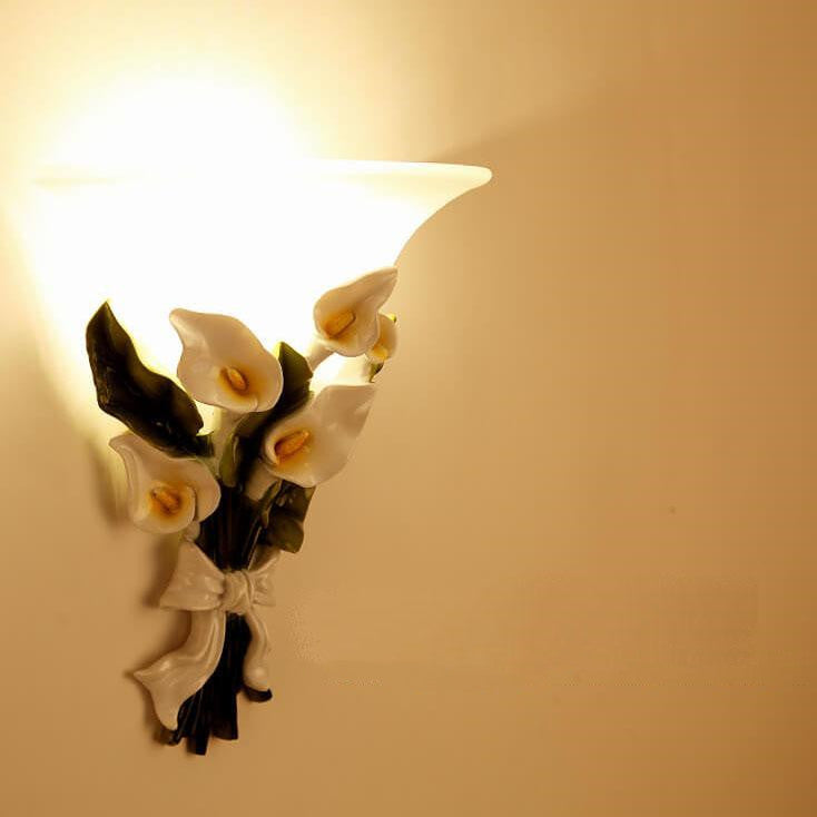 BloomLight - Vägglampa med 1 Arm och Blomsterbuske Form