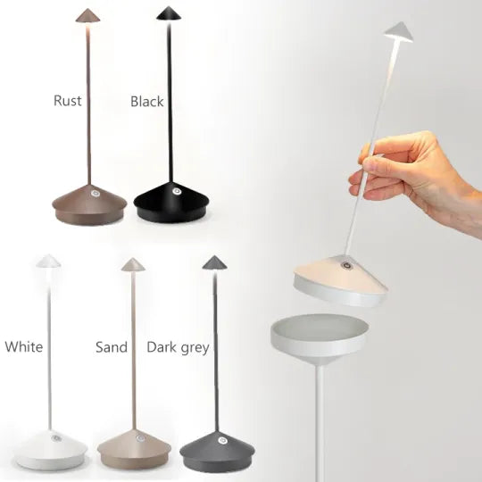 ZenLume - Minimalistisk LED Bordslampa | Vattentålig och Dimbara Trådlös Belysning