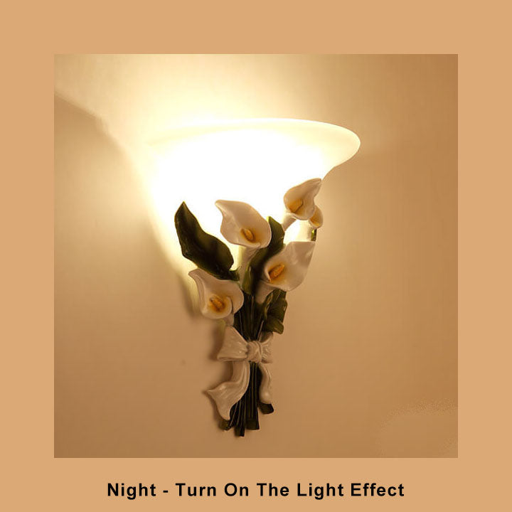 BloomLight - Vägglampa med 1 Arm och Blomsterbuske Form
