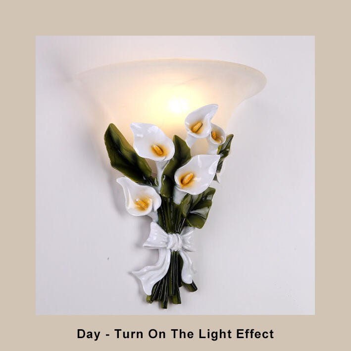 BloomLight - Vägglampa med 1 Arm och Blomsterbuske Form