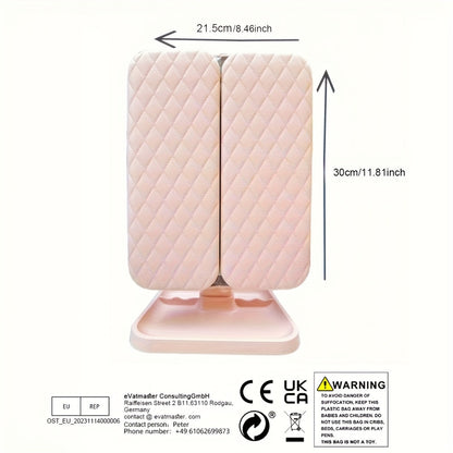 LED Sminkspegel Smart Touch Uppladdningsbar Fällbar Makeup Spegel