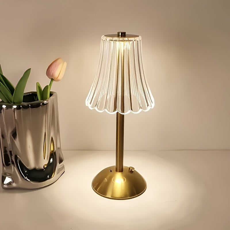 LumiGlow - Uppladdningsbar USB-LED Bordslampa med Touchkontroll