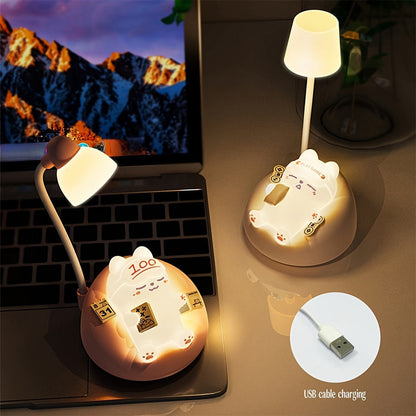 LumiKat - Mjuk Katt Nattlampa med USB Laddning