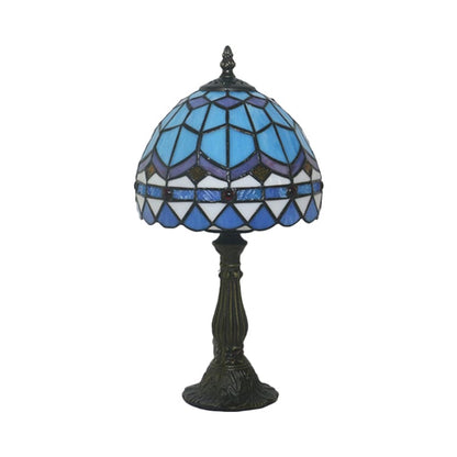 LichtBries - Tiffany-formad lampa i färgat glas med blylinjer