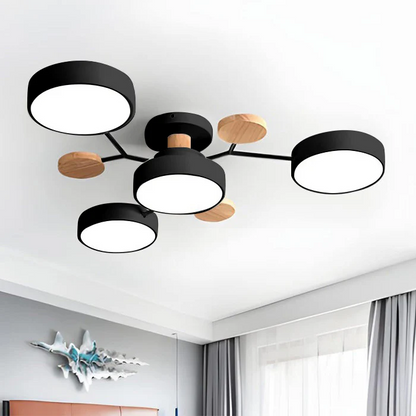 Taklampa Modern LED Flush Mount Kristallkrona