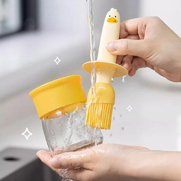 Carvallo – Den praktiska oljedosern med integrerad silikonborste!