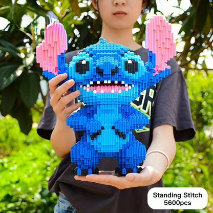 Stitch 3D Byggpussel – Färggällig och Detaljerad Modell för Kreativa Byggare