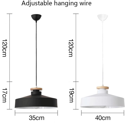 Hänglampa i färgglad metallfinish