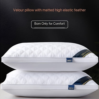 Sovkomfortset - 2 hypoallergena 3D-kuddar för hotellkvalitet sömn