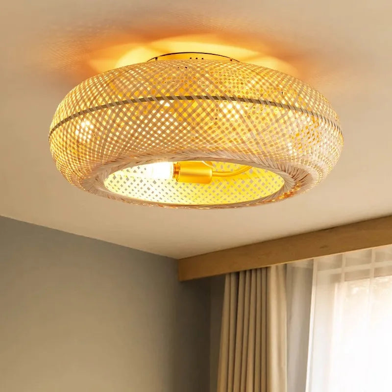 BambooAir Circo | Takfläkt med LED-ljus och fjärrkontroll i modern design