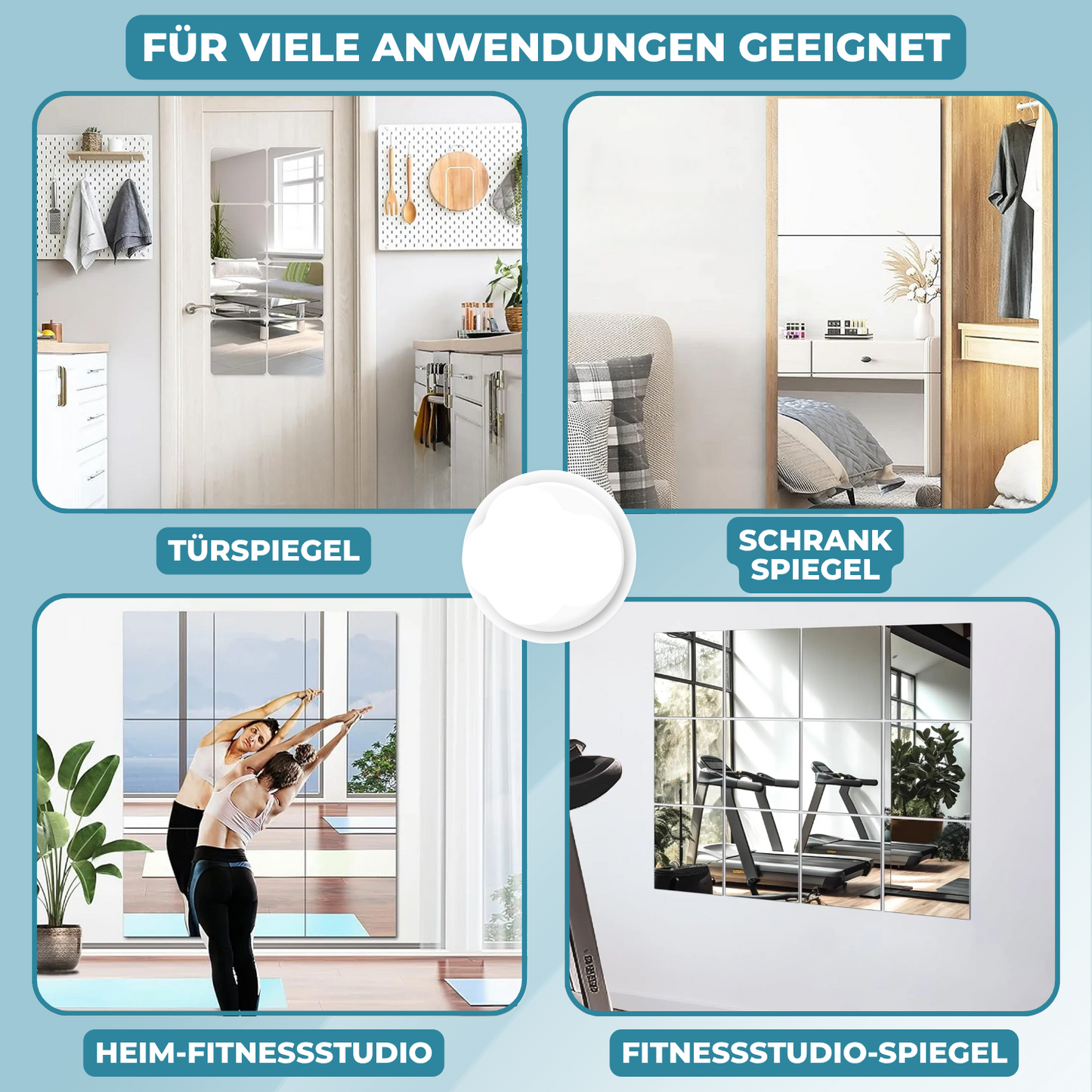 Carvallo – Säkert spegla. Enkelt klistra.