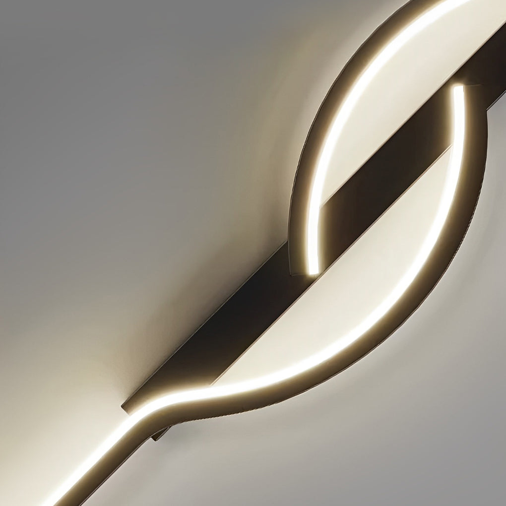Vägglampa Modern Svart Aluminium LED Armatur