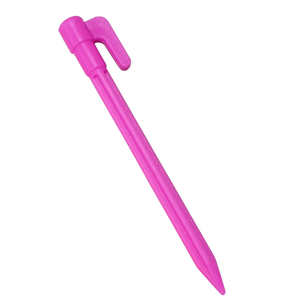 Plastplast tältspikar med krokar – Camping jordspikar för presenningar och tarp