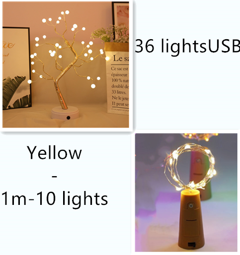 LED ljusslinga för flaskor – dekoration-ljus med tråd för kreativ belysning och DIY-projekt