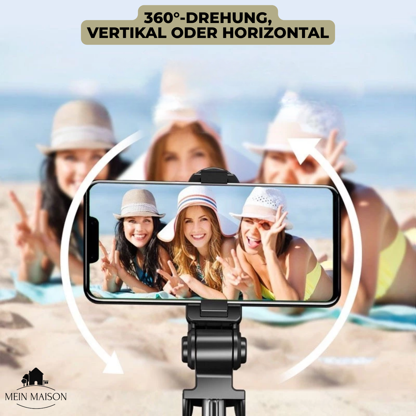 Carvallo – Din 6-i-1 Bluetooth-selfiestick för perfekta bilder