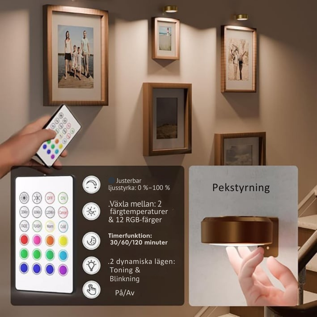 MagnaGlow – Ritljuspanel med 13 effekter