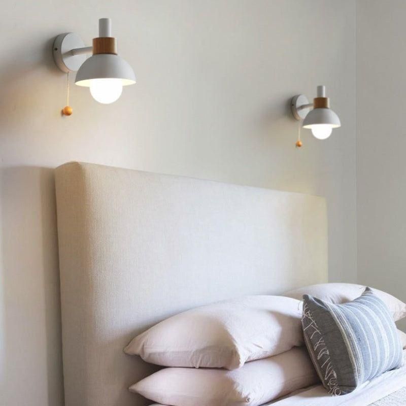 SwitchBeam Ljus - LED Vägglampa i Morandi Stil Tillverkad av Nordisk Metall med Strömbrytare