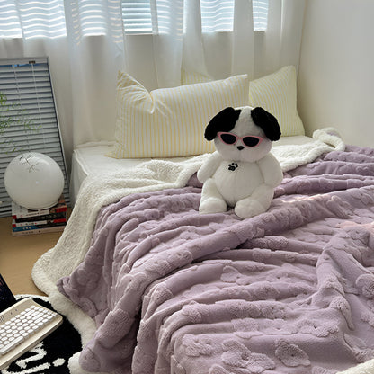 Snugglefilt med blommönster