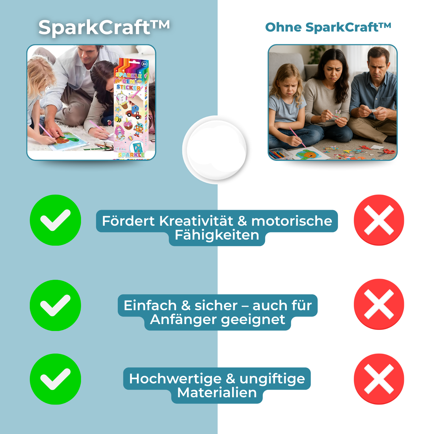 SparkCraft™ – Magiskt diamantmålningsset för barn