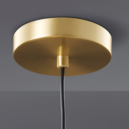 1-Ljus Mid-Century Messing Hänglampa