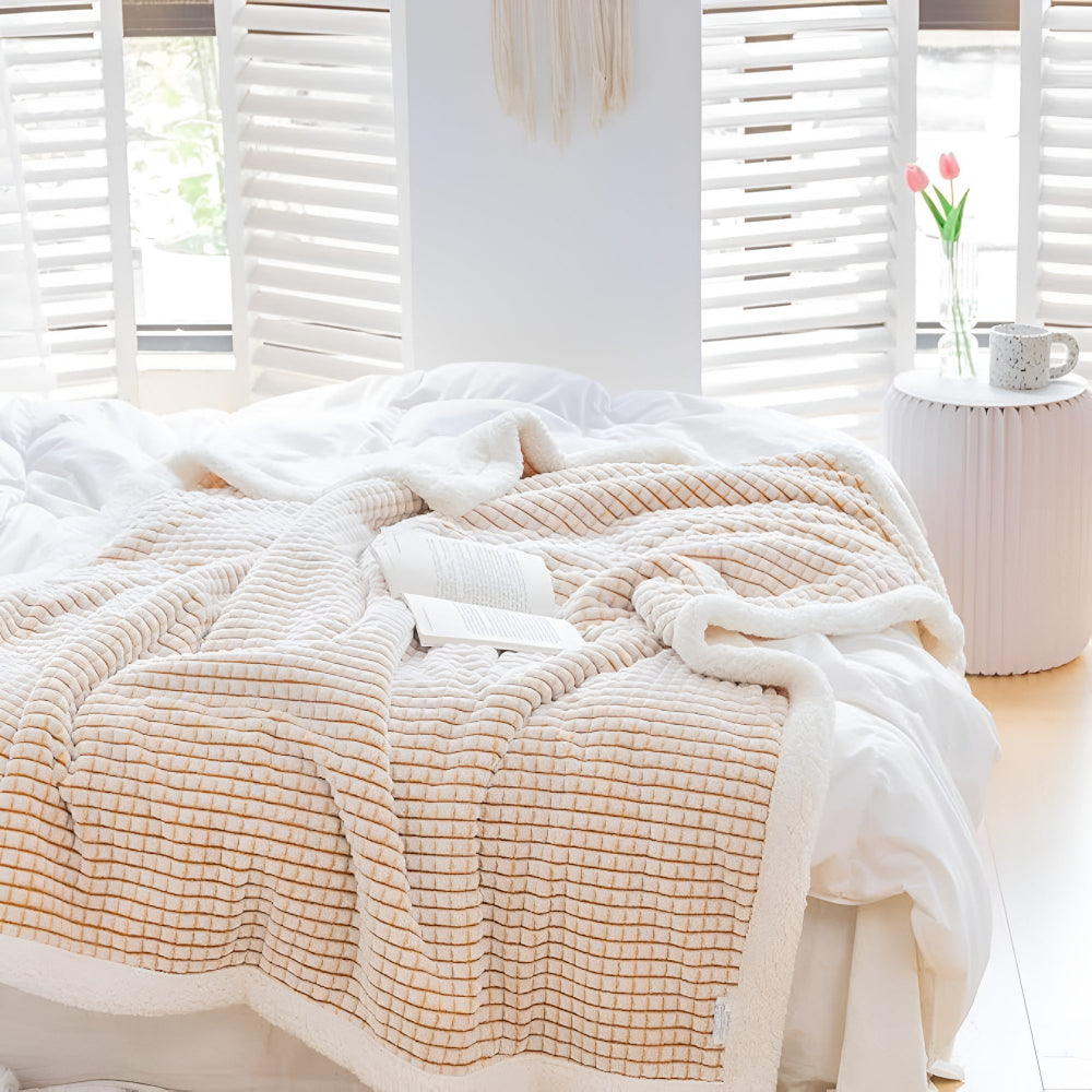 Varm Vaffel Sherpa Filt