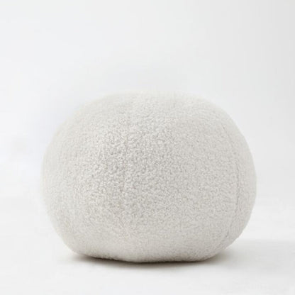 Plush Bollar Formad Boucle Kudde