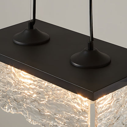 ÉléganceVerre – Chic glass chandelier