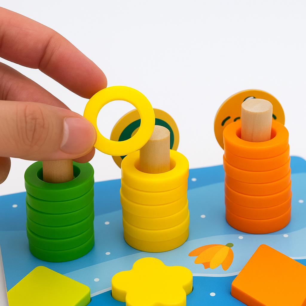 Utbildande Träleksaker Montessori Pusselbräda