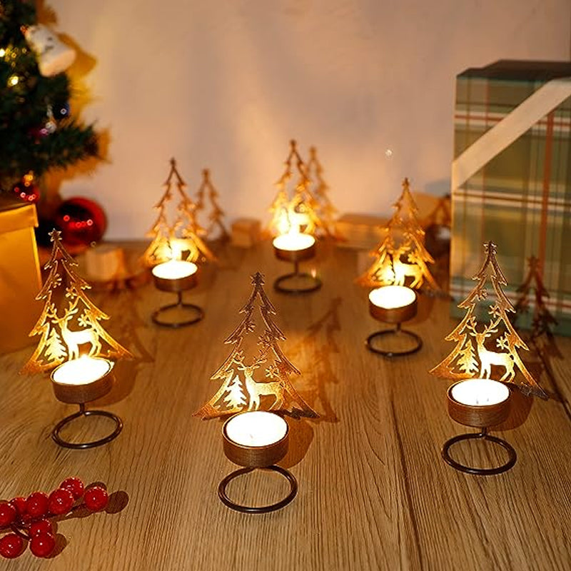 Carvallo | FestiveFlames - Ljusstake i järn i form av en julgran