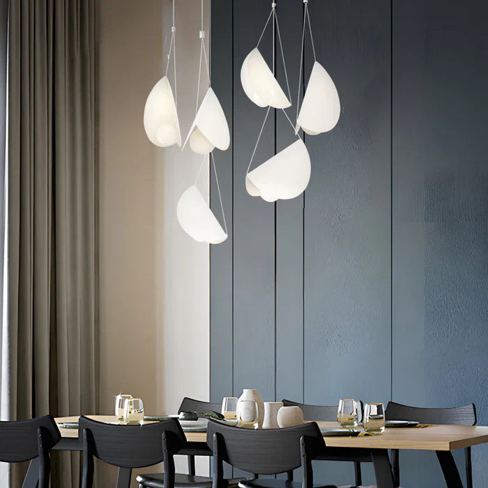 PleatGlow - Minimalist pleated pendant for cozy elegance