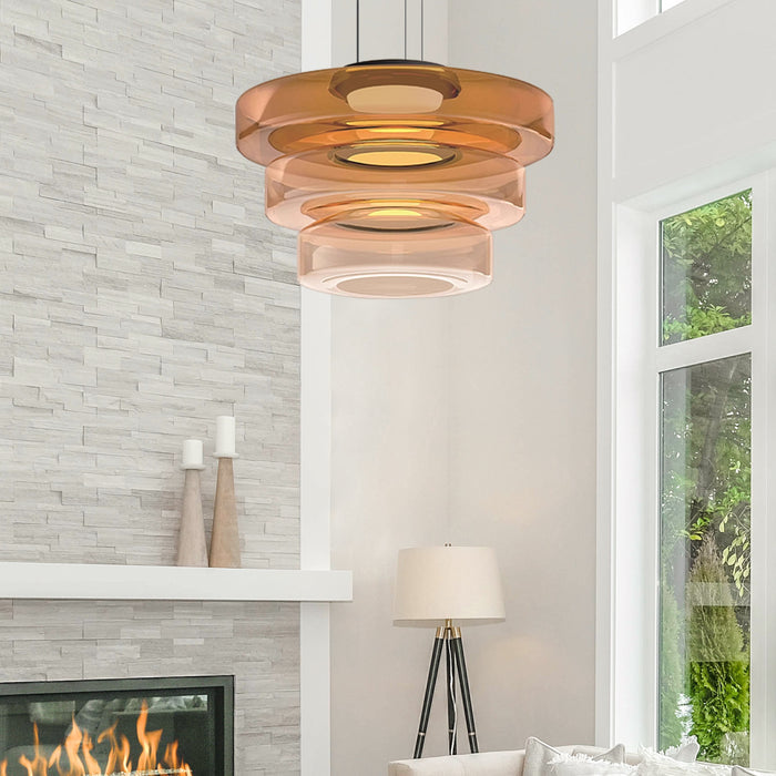 LumiCraft - Glaspendelamp i Bauhaus-stil