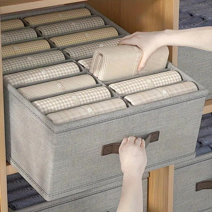 Modern Grå Linne Förvaringsbehållare