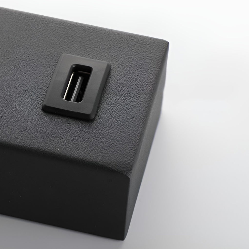 LuxiLicht - Modern Justerbar LED Vägglampa med Strömbrytare och USB Laddningsport