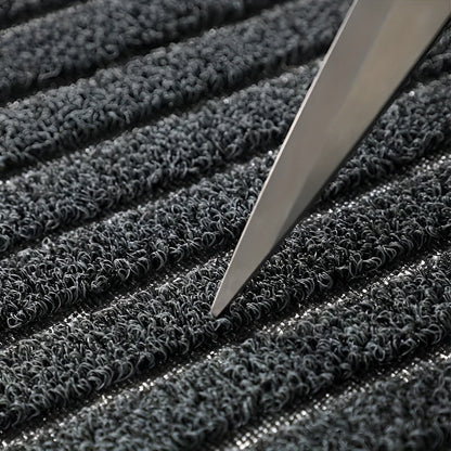 SlipSafe Golvmatta -Randig väderbeständig halkskyddsmatta