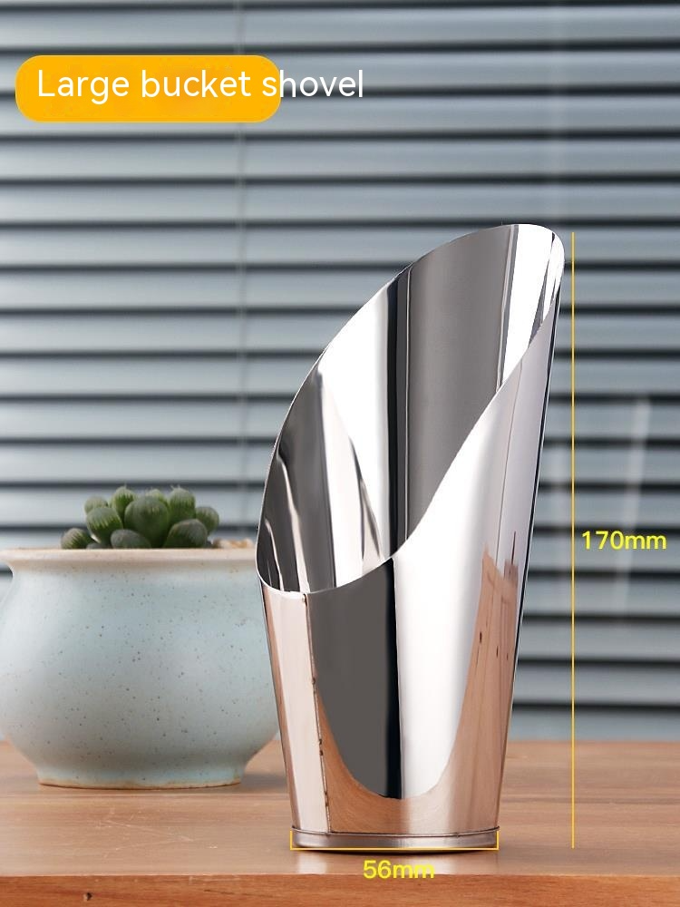 Rostfritt stålspade för blomjord – Robust planteringsspade för trädgård och balkong