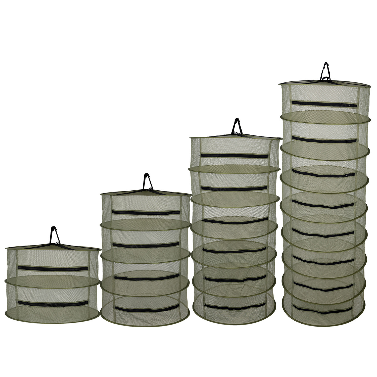 Fällbar torkställning för frukt, grönsaker och örter – Flerlagers nätställ för snabb torkningsprocess