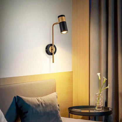 Modern minimalistisk spotlight vridbar LED-vägglampa av järn