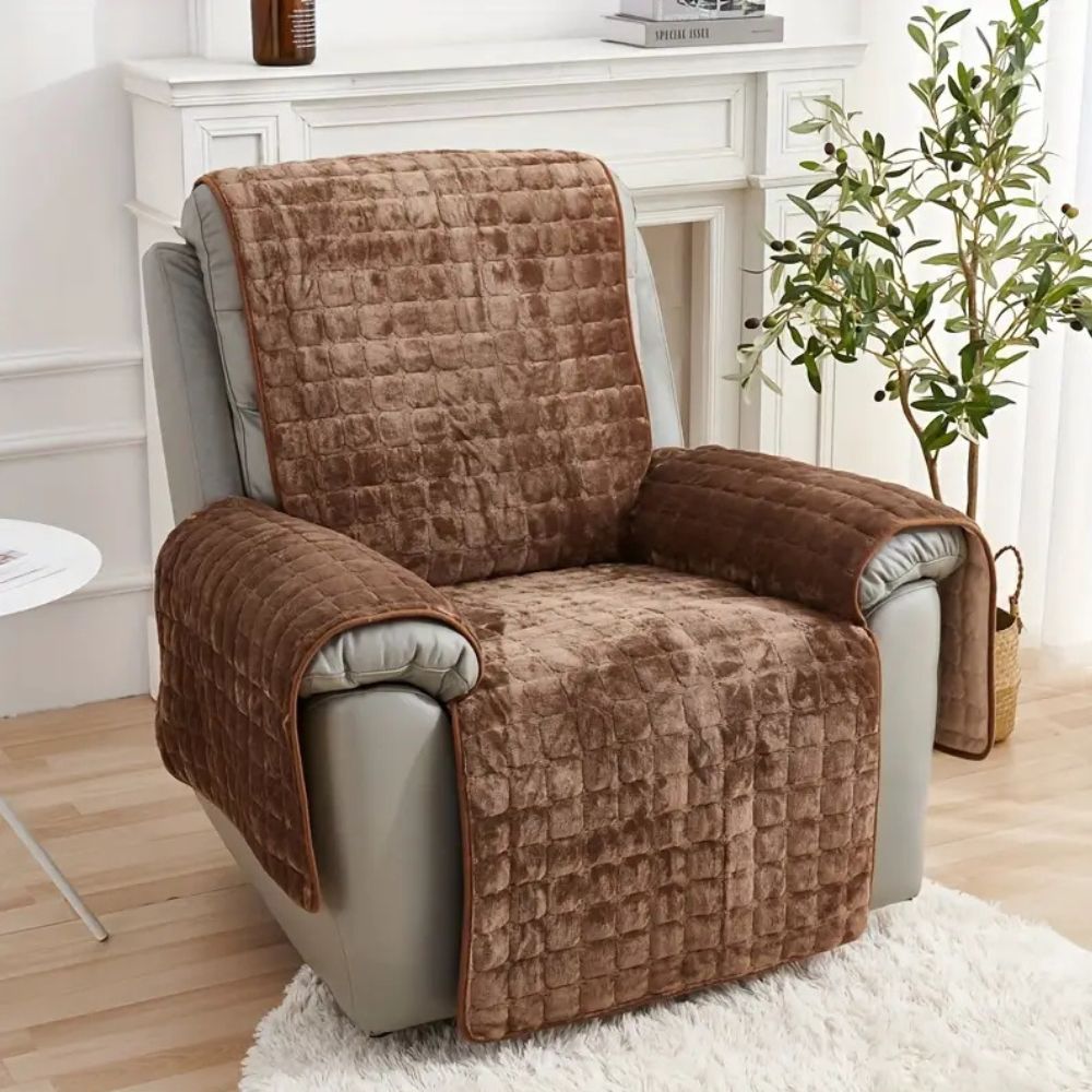 Sammet Grid Recliner Täckning