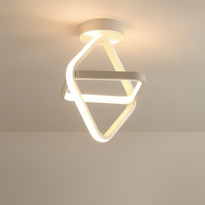 Modern LED Taklampa - 2 Ringar Kreativ Design
